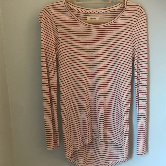Madewell Striped Long Sleeve Top XXS - Picture 4 of 5